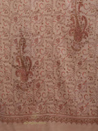 Elegant Cashmina Shawl with Jaal Pattern in Beige
