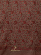 Elegant Cashmina Shawl with Jaal Pattern in Beige