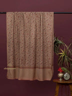 Elegant Cashmina Shawl with Ladakhi Pattern in Beige