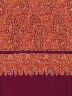 Classic Handloom Pashmina Shawl in Mahroon Multi