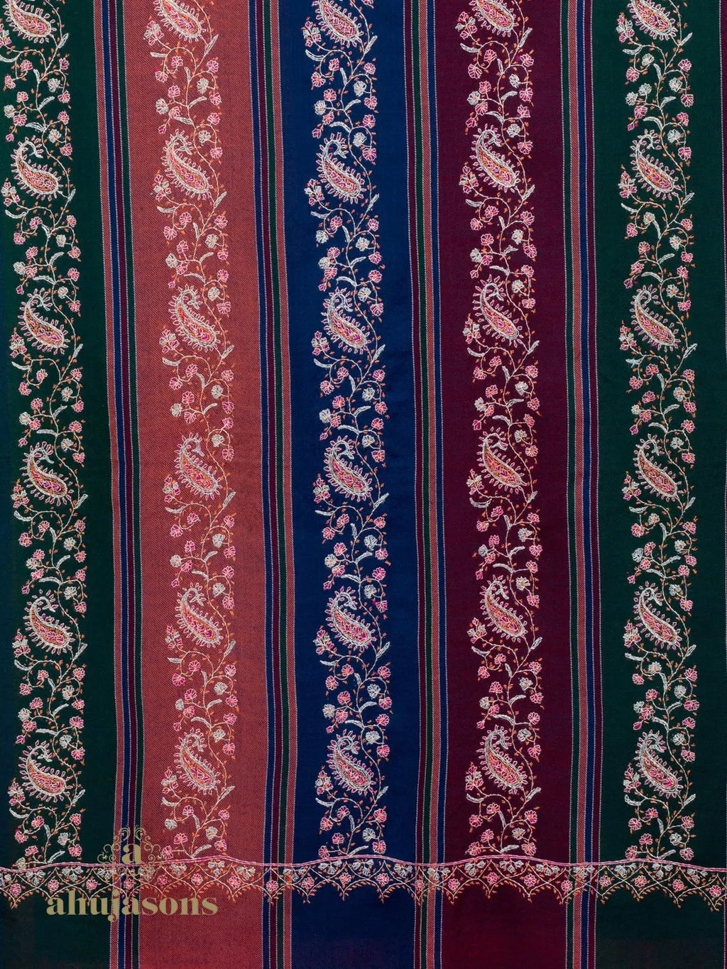 Elegant Cashmina Shawl with Jaal Pattern in Multi