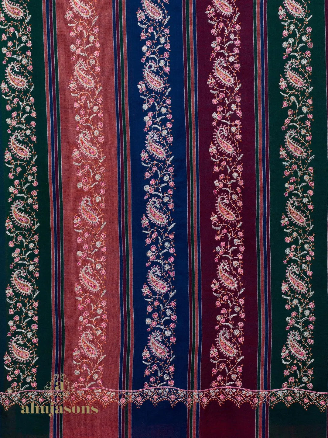 Elegant Cashmina Shawl with Jaal Pattern in Multi