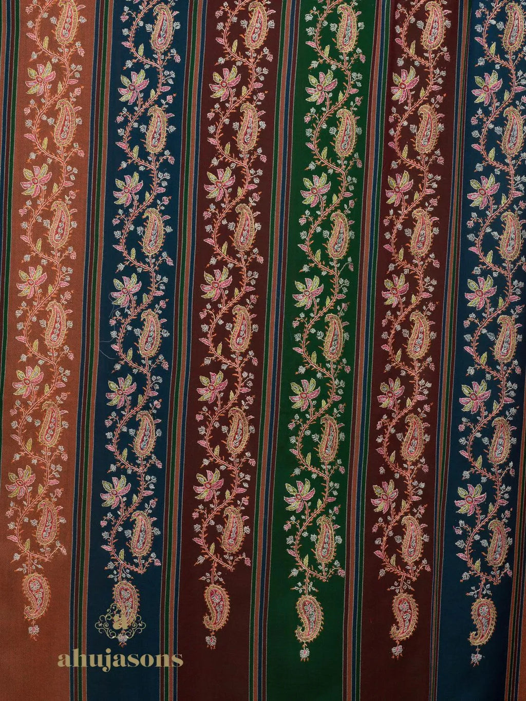 Classic Cashmina Shawl with Jaal Pattern in Multi