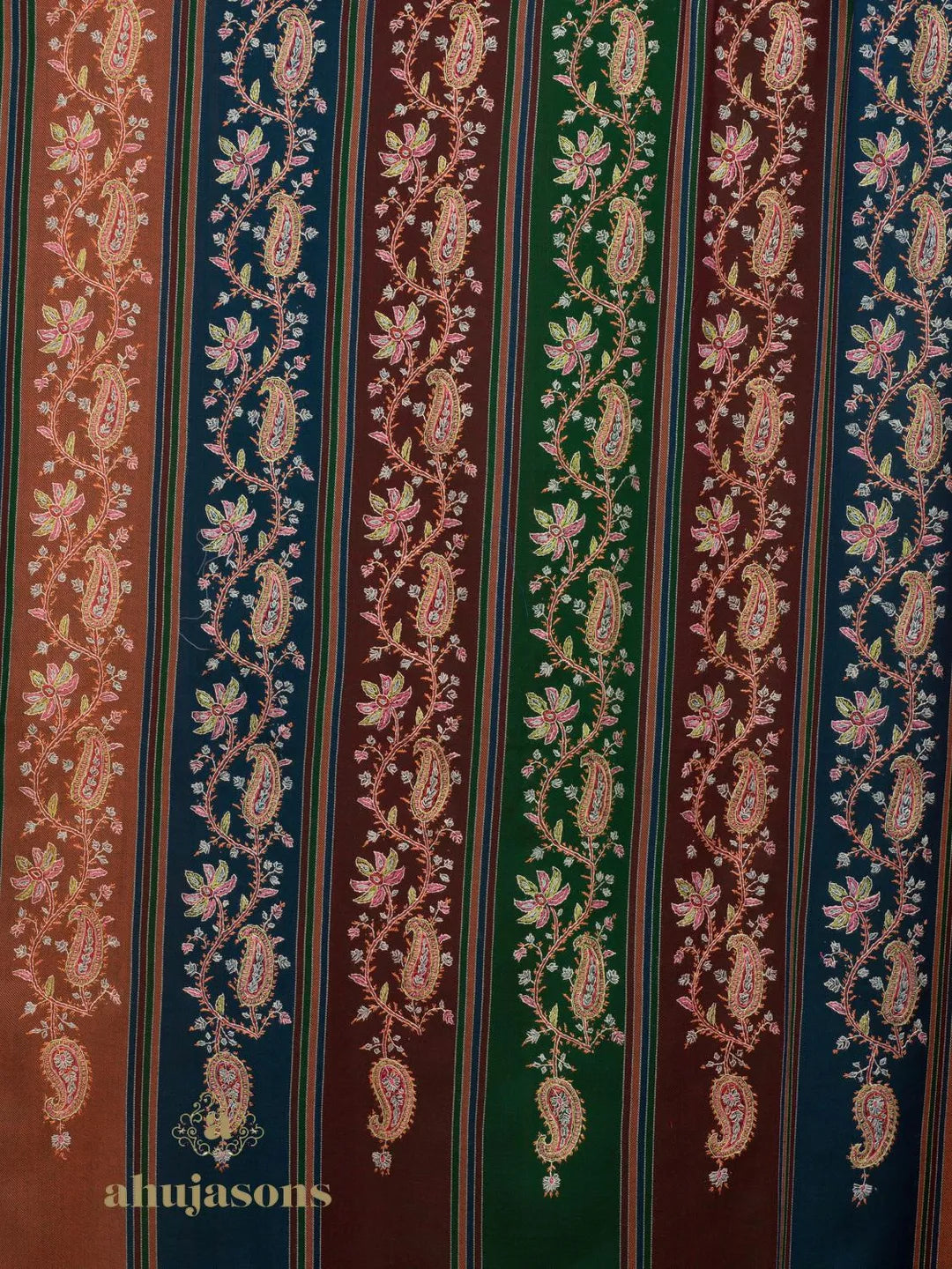 Classic Cashmina Shawl with Jaal Pattern in Multi