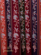 Classic Cashmina Shawl with Jaal Pattern in Multi