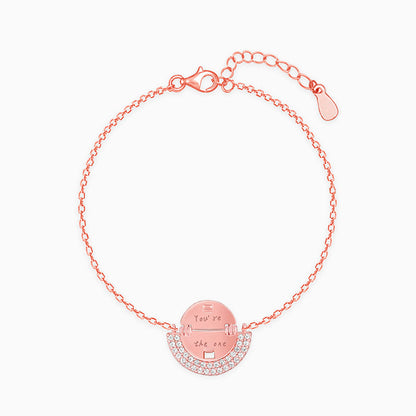 Rose Gold You're The One Bracelet