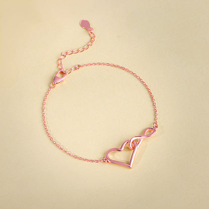 Rose Gold Bold Love Bracelet