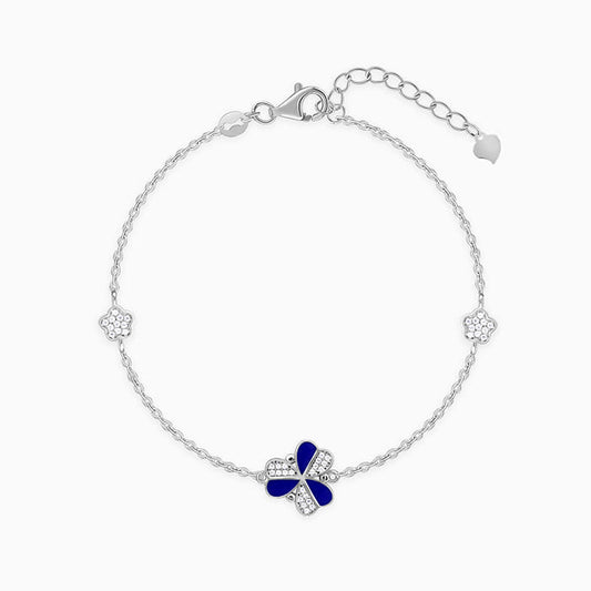 Silver Stunning Floral Bracelet