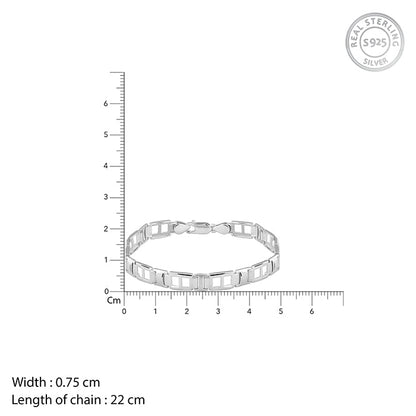 Silver Primera Bracelet For Him