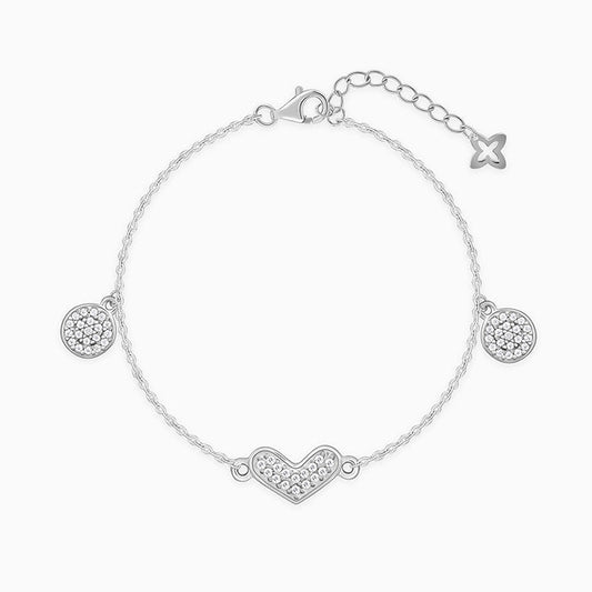 Silver Heartfelt Love Bracelet