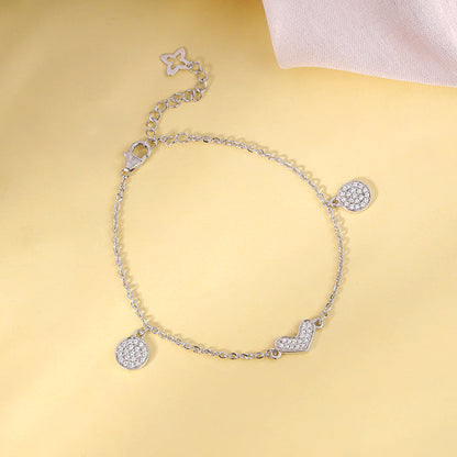 Silver Heartfelt Love Bracelet