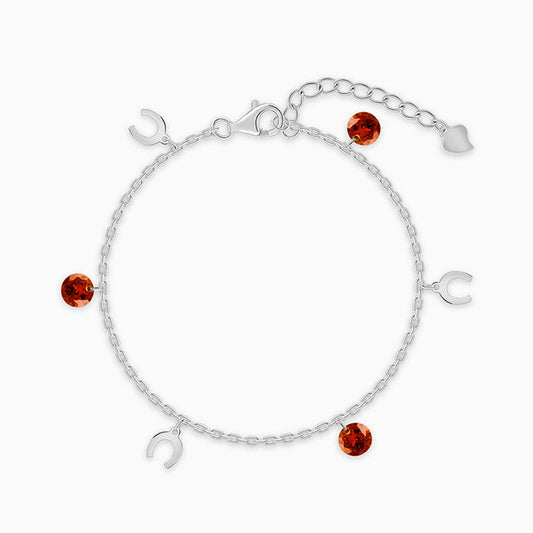 Silver Celestial Bloom Bracelet