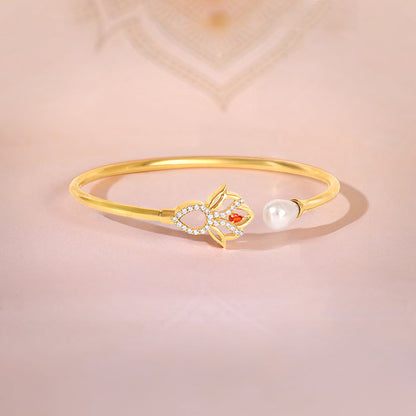 Golden Gauri Cuff Bracelet