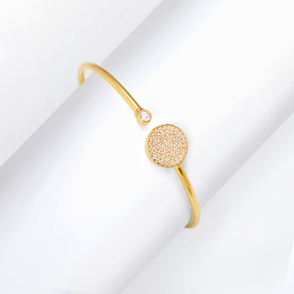 Golden Circular Studded Bracelet