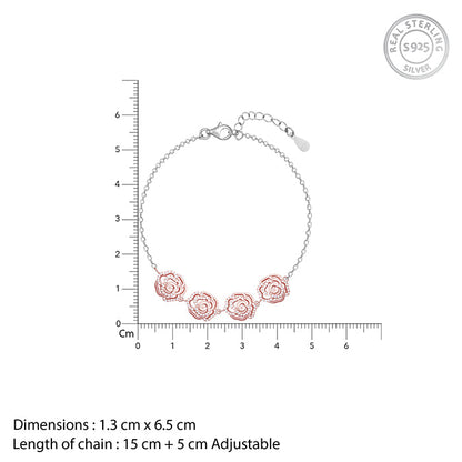 Rose Gold Floral Ecstacy Bracelet