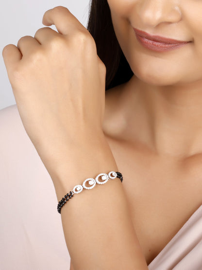 Silver Pearfection Mangalsutra Bracelet