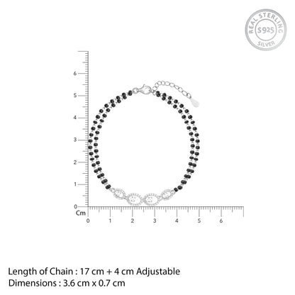 Silver Pearfection Mangalsutra Bracelet