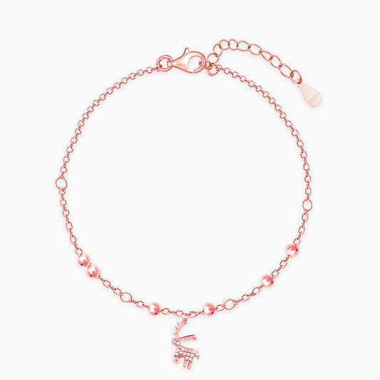 Rose Gold Rain-love-on-your-Deer Bracelet