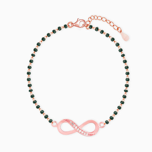 Rose Gold Eternity Mangalsutra Bracelet