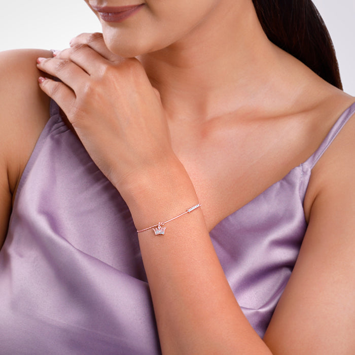 Anushka Sharma Rose Gold Crown Bracelet