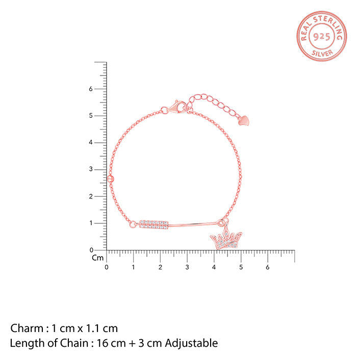 Anushka Sharma Rose Gold Crown Bracelet