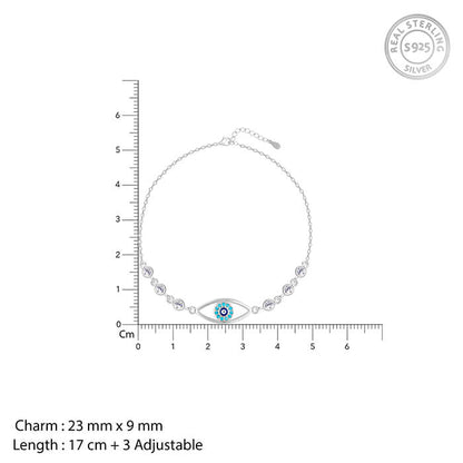 Silver Chary Eyes Bracelet