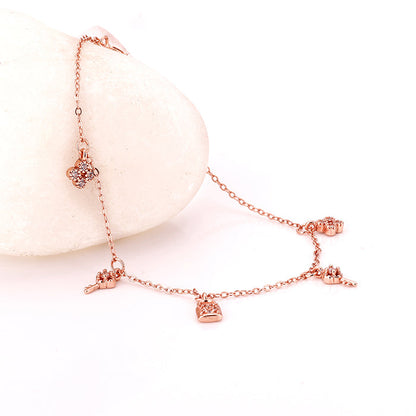 Rose Gold Secure Love Bracelet