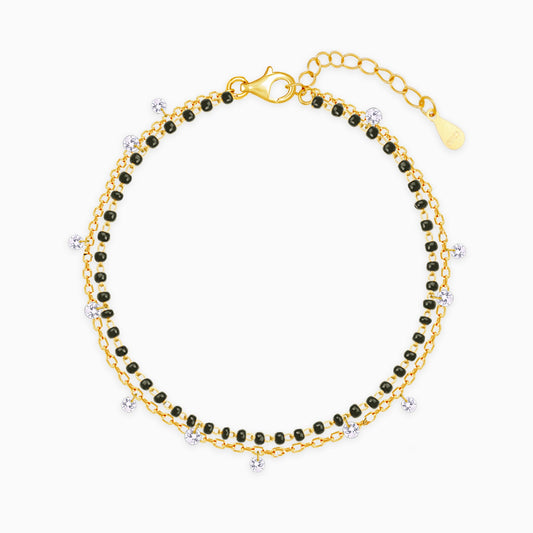 Golden Divine Dazzle Mangalsutra Bracelet