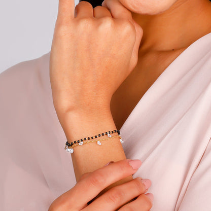 Golden Divine Dazzle Mangalsutra Bracelet