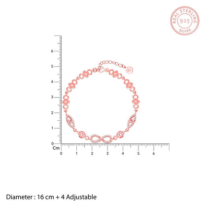 Rose Gold Forever Infinity Love Bracelet
