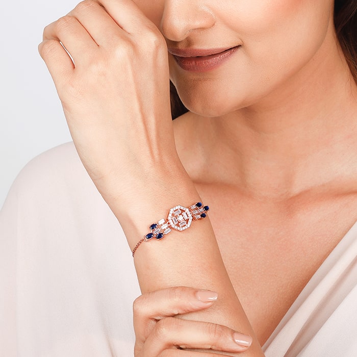 Anushka Sharma Rose Gold Statement Bracelet