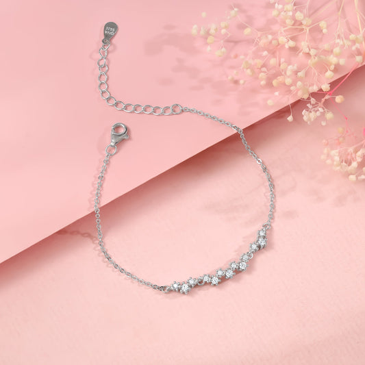 Silver Beautiful Glittering Bracelet