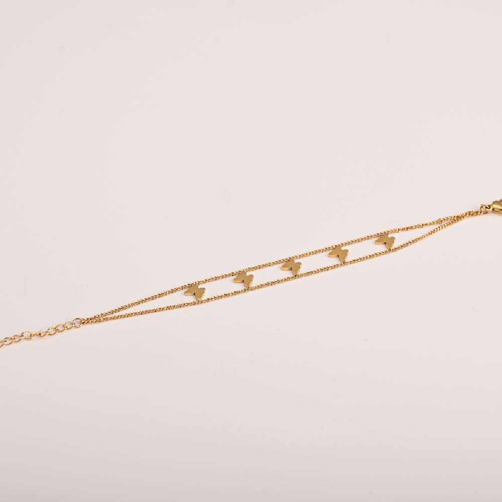 Frosted Butterfly Bracelet