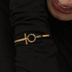 Black Onyx Bangle Bracelet