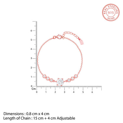 Rose Gold Solitaire Grace Bracelet