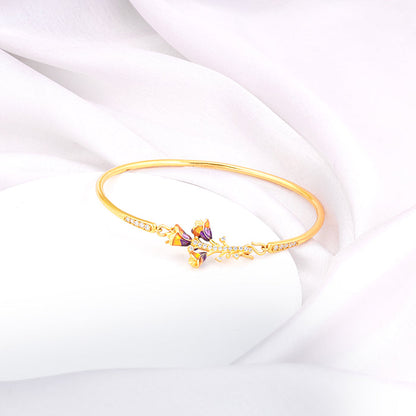 Golden Bell Mallow Bud Bracelet