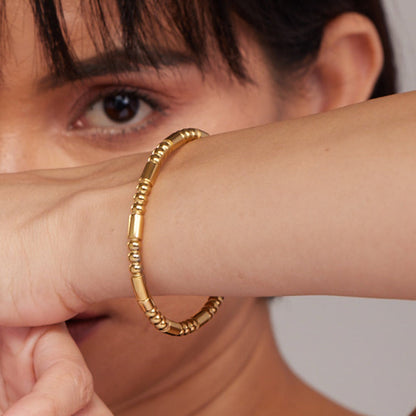 Golden Stream Bangle Bracelet