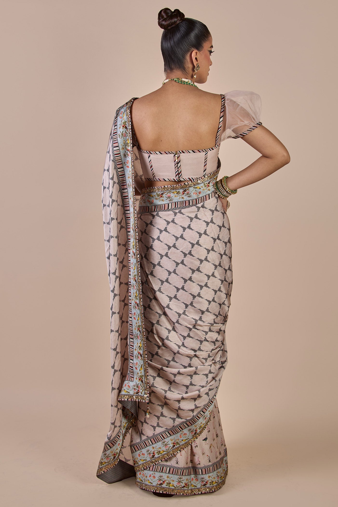 Blush Ivory Saree Set | CHHĒ