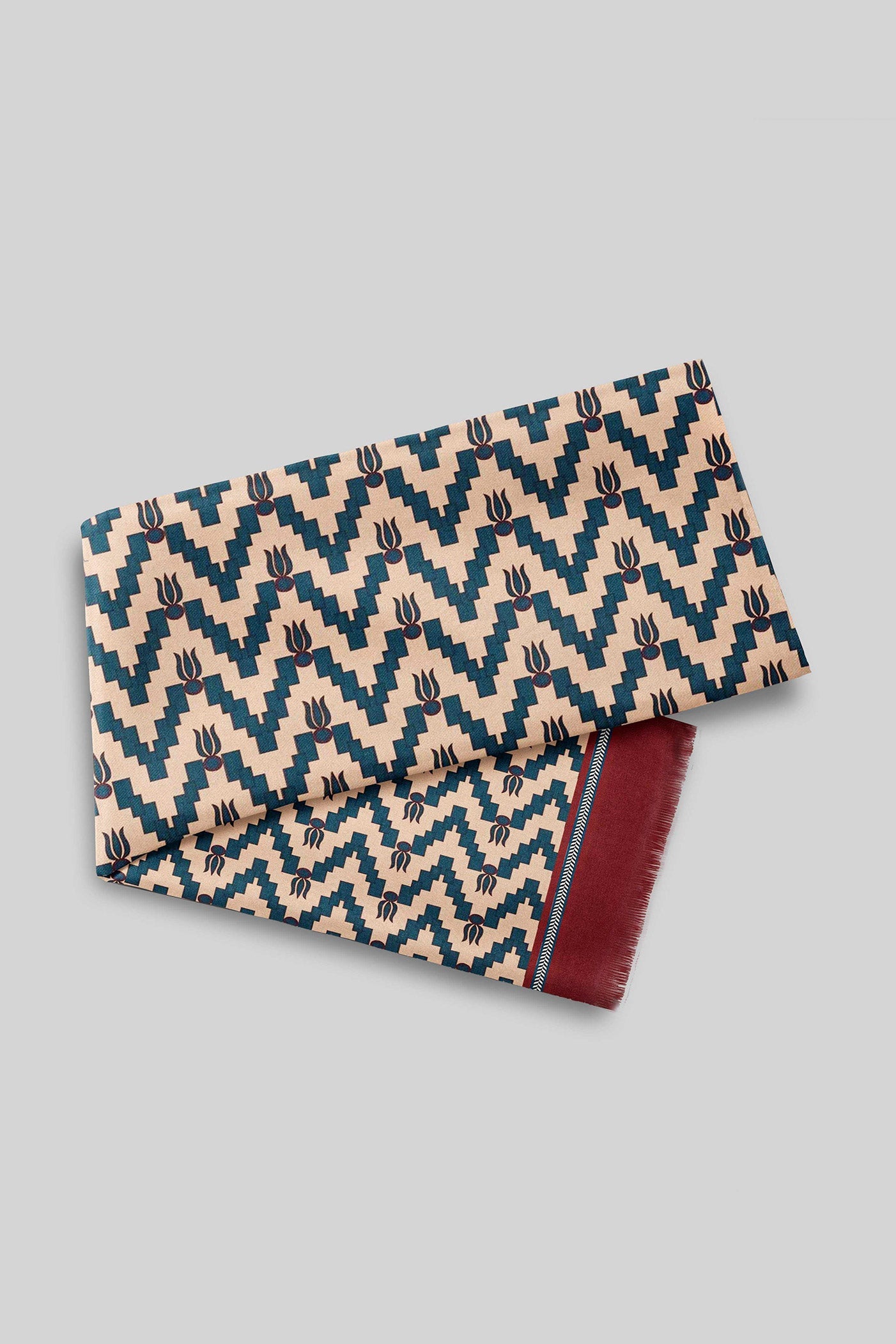 Crème Ivory Printed Scarf