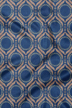 Cobalt Blue Printed Scarf