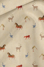 Crème Ivory Printed Pocket Square