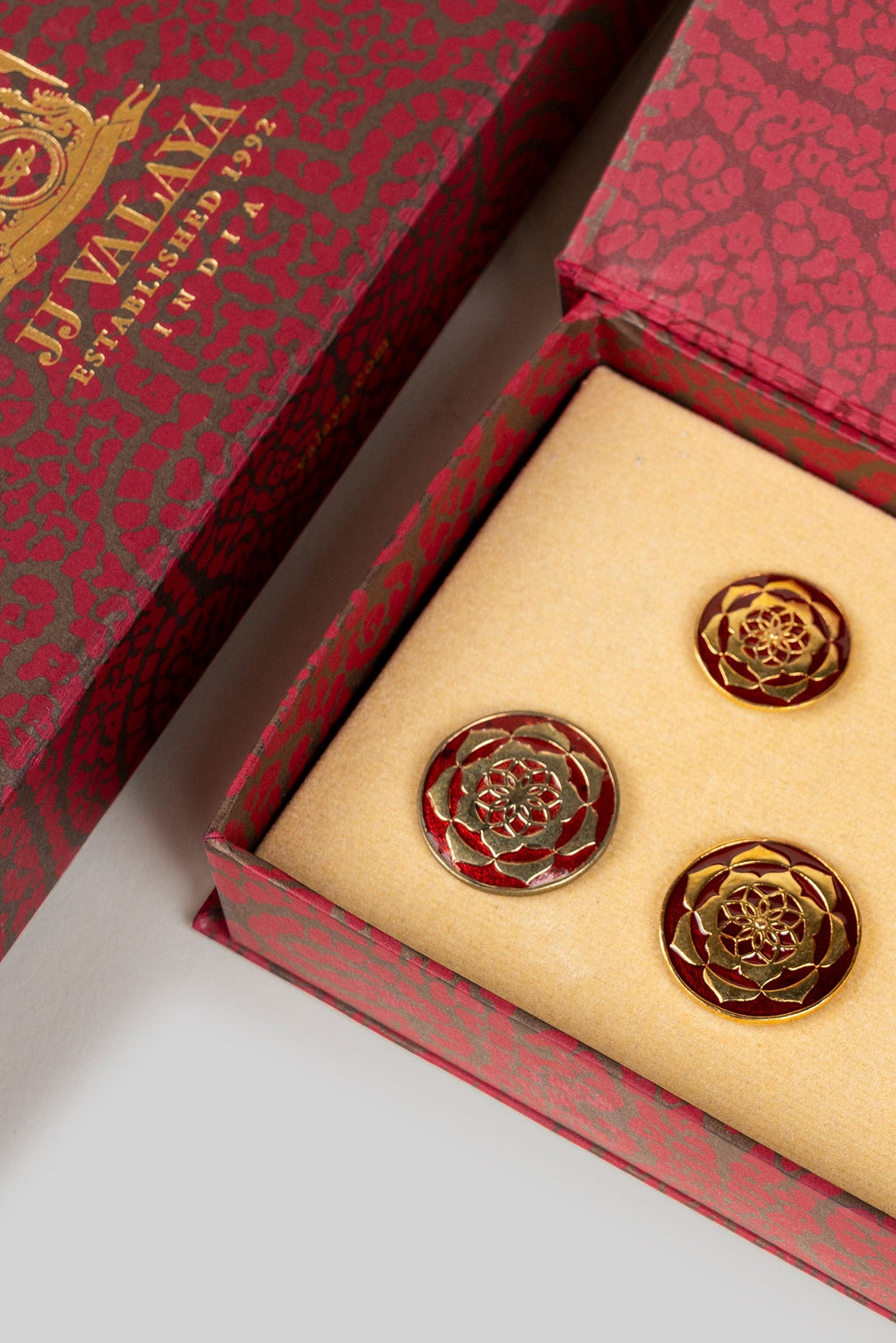 Burgundy Gold -  Plated Buttons