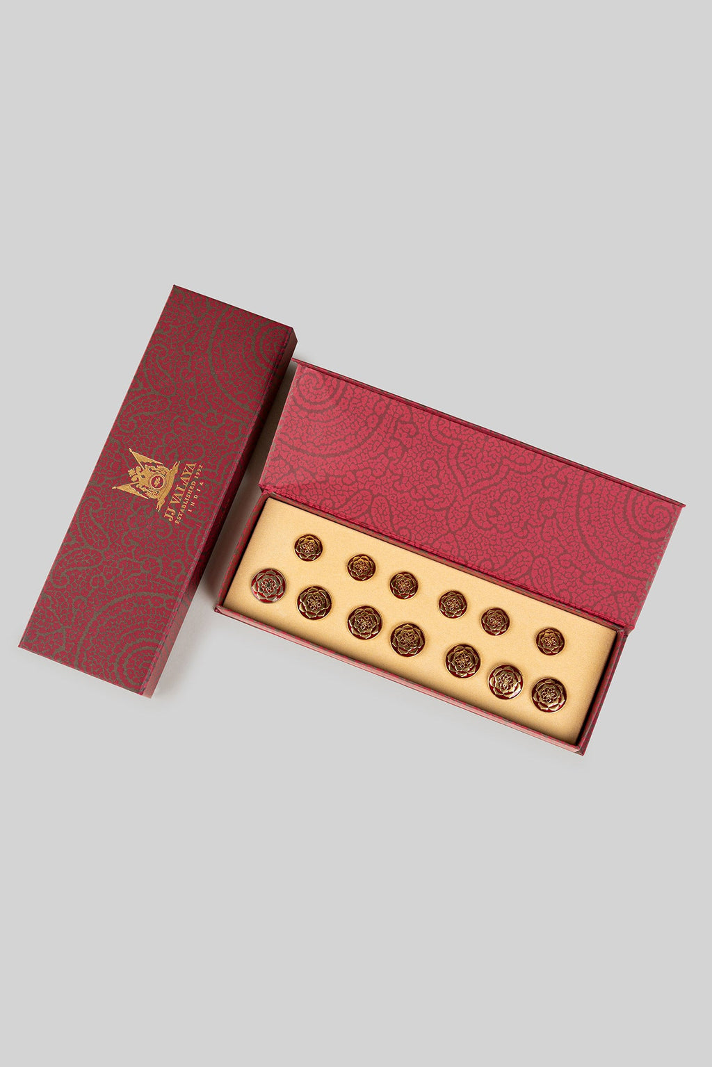 Burgundy Gold -  Plated Buttons