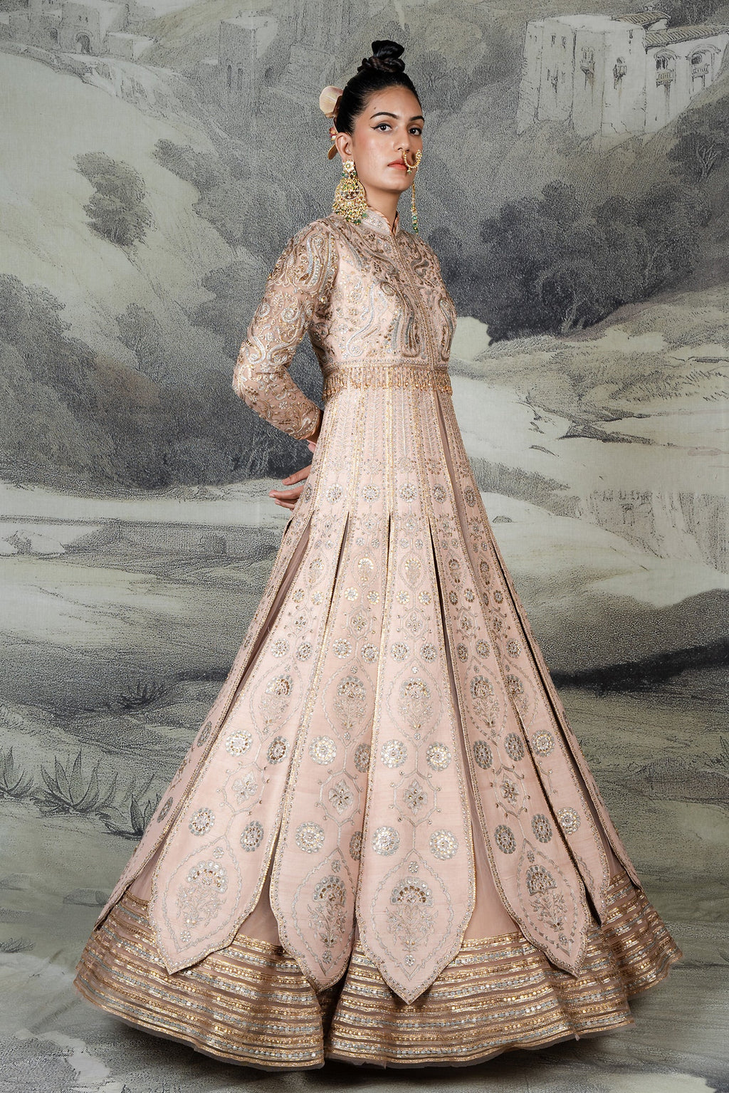 Baby Pink Jacket Set | BARODA