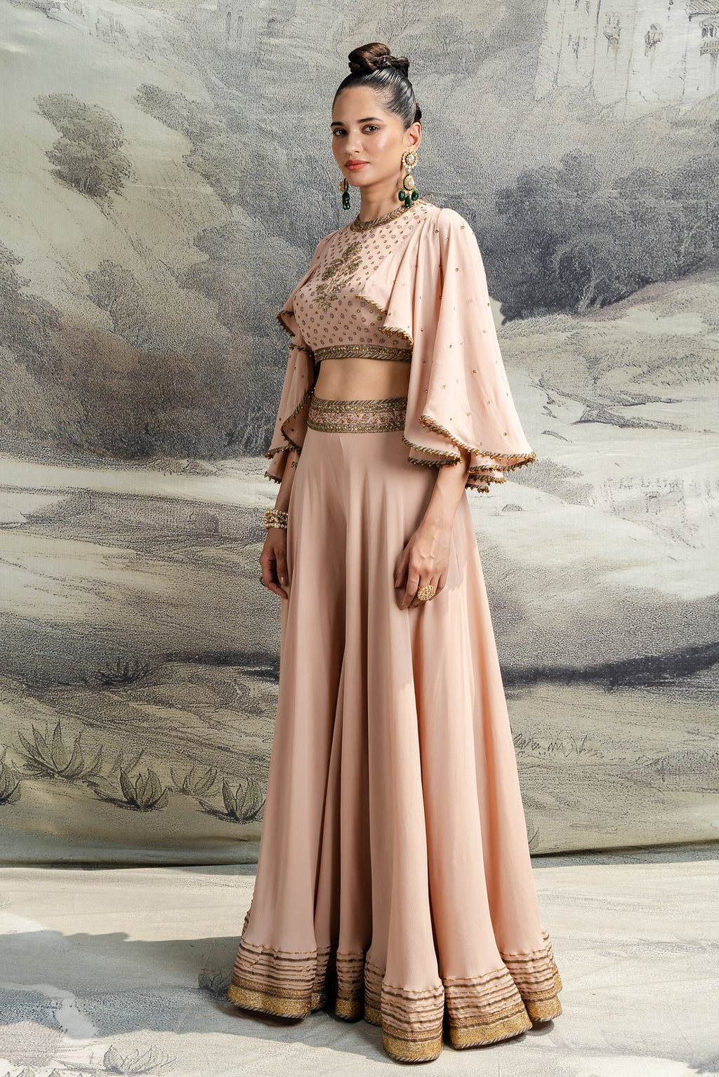 Baby Pink Sharara Set | BARODA