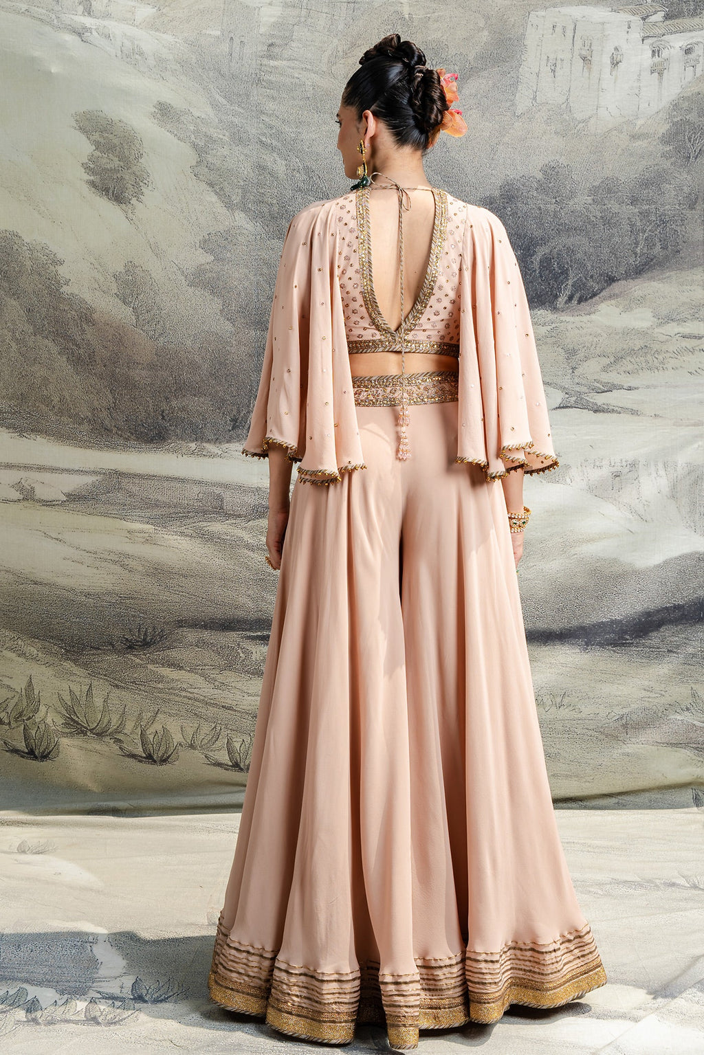Baby Pink Sharara Set | BARODA
