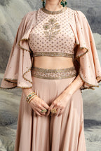 Baby Pink Sharara Set | BARODA