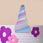 Baby Unicorn Toy Basket 27cm