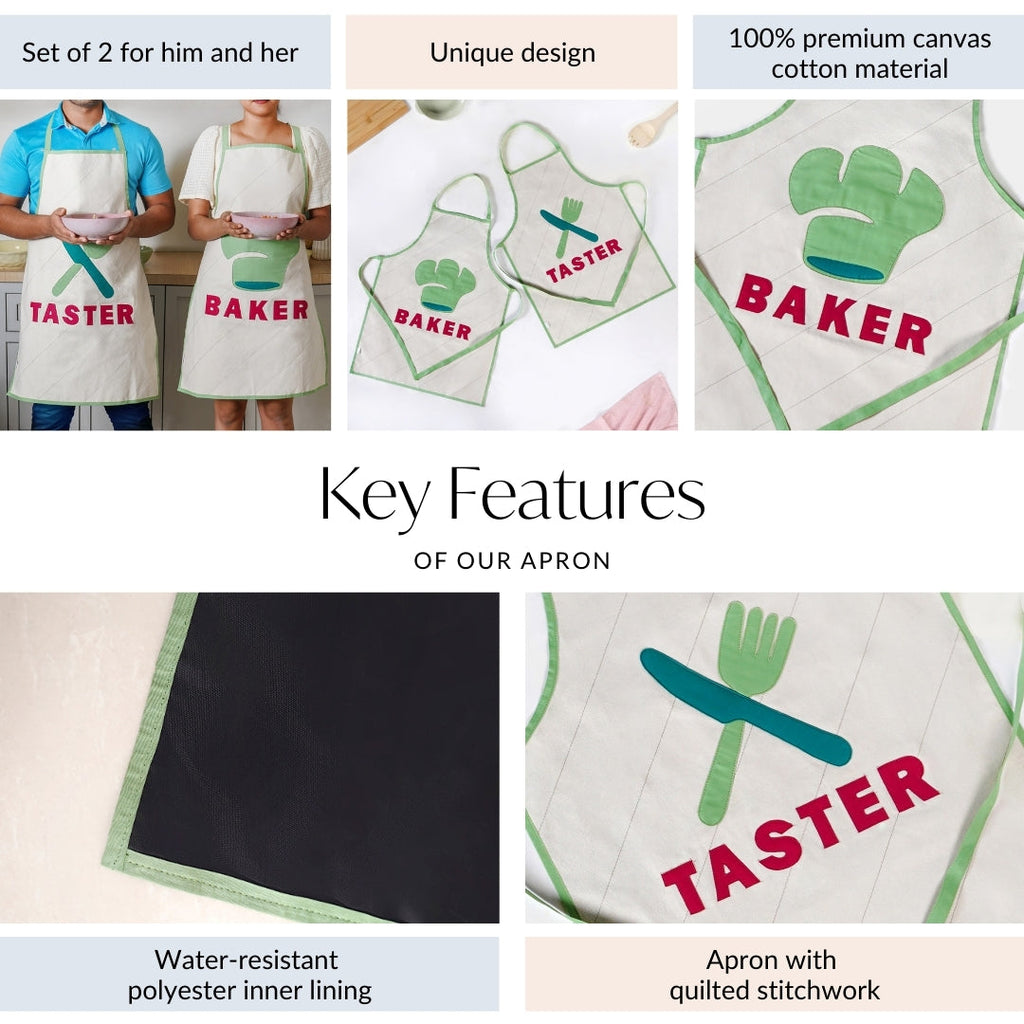 Baker And Taster Apron Set