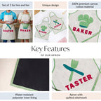 Baker And Taster Apron Set